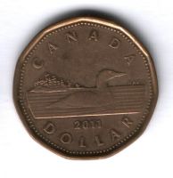 1 доллар 2011 г. Канада