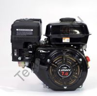 Lifan 177F D25 четырехтактный бензиновый двигатель в стандартной комплектации, мощностью 9,0 л. с., и диаметром выходного вала 25 мм.