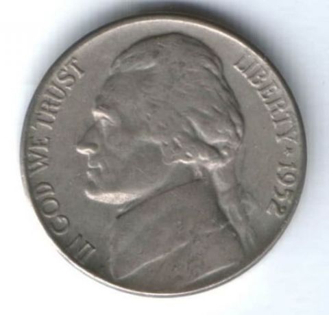 5 центов 1952 г. США