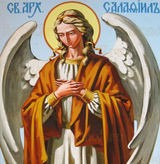 Селафиил Архангел (рукописная икона)