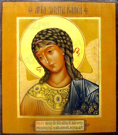 Ангел Златые власы (рукописная икона)