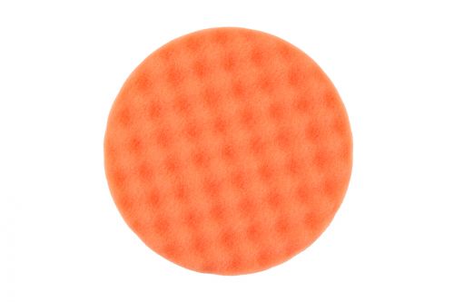 Рельефный поролоновый полировальный диск 150x25мм, оранжевый, 2 шт/уп