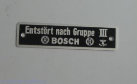 Bosch горизонтальная табличка
