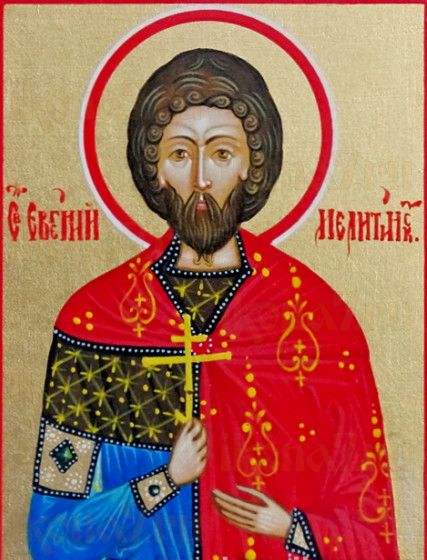 Евгений Мелитинский (рукописная икона)
