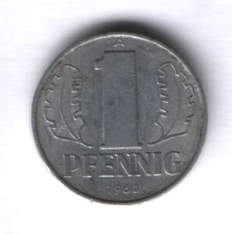 1 пфенниг 1968 г. ГДР, Германия
