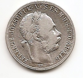 1 форинт(Регулярный выпуск) Венгрия 1889 серебро
