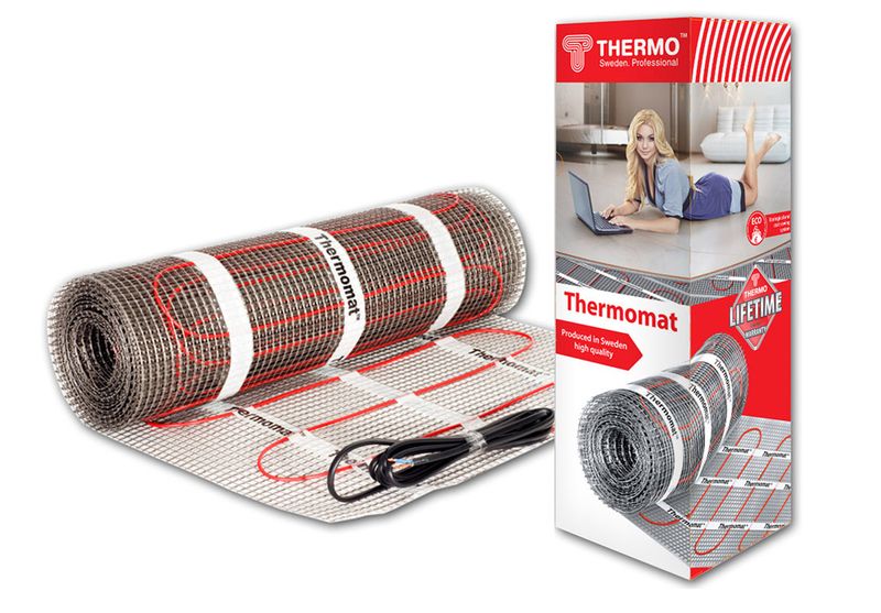 Нагревательный электрический мат Thermomat TVK-180 - 8 (площадь обогрева 8,0 м2)