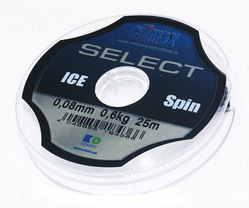 Леска Climax Select Spin Ice 0,10 мм 25 м 1,0 кг уп.10 шт. (светло-зеленая)