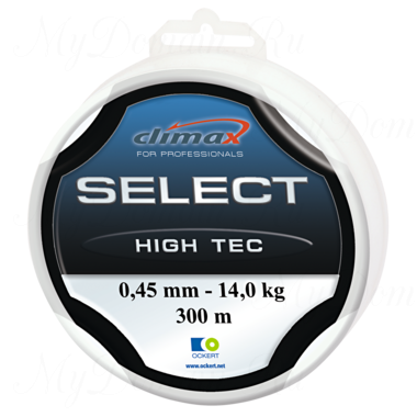 Леска Climax Select High Tec (голубая) 100 м 0,37 мм 10 кг (особо прочная на узлах)