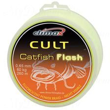 Плетёный шнур Climax Catfish Flash 260 м 0.65 мм 60 кг. цвет: ярко-желтый