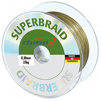 Плетёный шнур Climax Superbraid (серый) 100 м 0,30 мм 25,0 кг (плавающий)