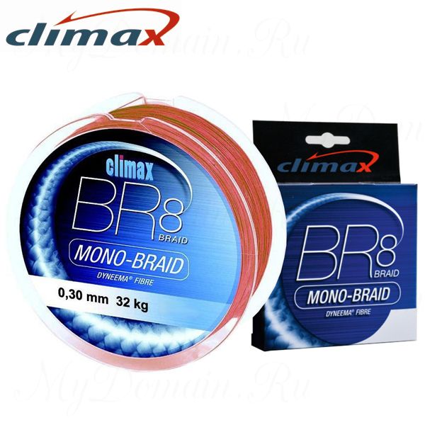 Плетёный шнур Сlimax BR8 Mono-Braid (красный) 135м 0,22мм 16.0кг (круглый)