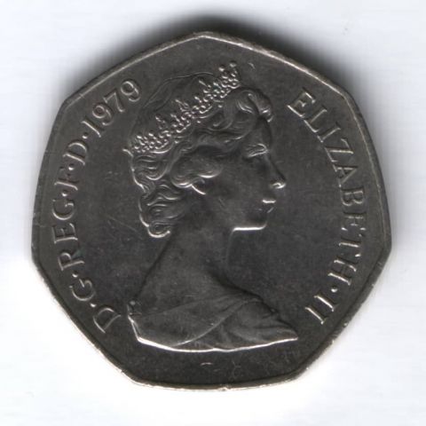 50 пенсов 1979 г. Великобритания