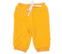 Желтые велюровые брюки