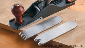 Нож для шерхебеля Veritas 38 мм / А2 с двумя зубцами 05P35.06 М00012380