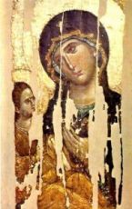 Акафистная Хиландарская икона Божией Матери (копия 13 века)
