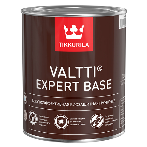 Высокоэффективная биозащитная грунтовка Tikkurila Valtti Expert Base - Валтти Эксперт Бейс