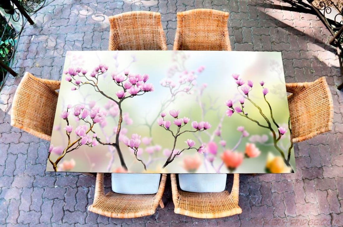 Наклейка на стол - Искусство цветения