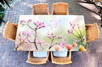 Наклейка на стол - Искусство цветения  | Купить фотопечать на стол в магазине Интерьерные наклейки