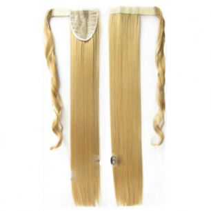 Искусственные термостойкие волосы - хвост прямые №025 (55 см) -  90 гр.