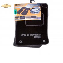 Коврики Chevrolet Cruze от 2009 - 2014 в салон ворсовые Duomat (Польша) - 4 шт. Черный