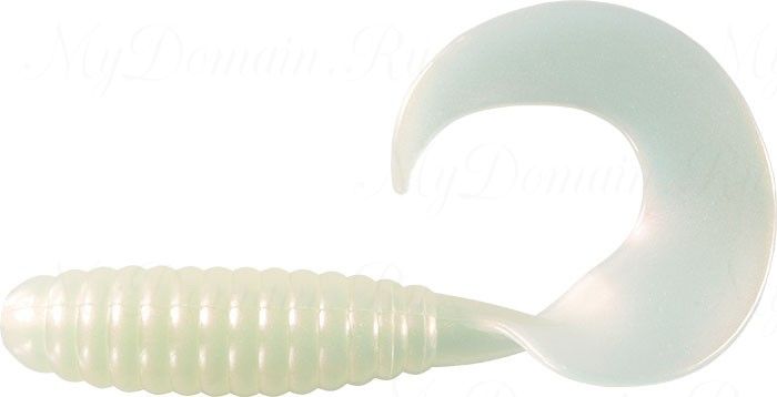 Твистер MISTER TWISTER FAT Curly Tail 9 cm 1P-White Pearl уп. 8 шт. (цвет: белый жемчуг) фирменная упаковка