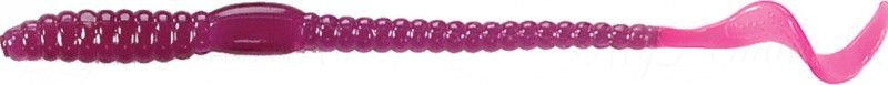 Червь MISTER TWISTER Phenom Worm 15 см уп. 20 шт. 46 (фиолетовый / огненный хвост)