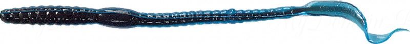 Червь MISTER TWISTER Phenom Worm 15 см уп. 20 шт. 53 (прозрачно-голубой / черная сердцевина)