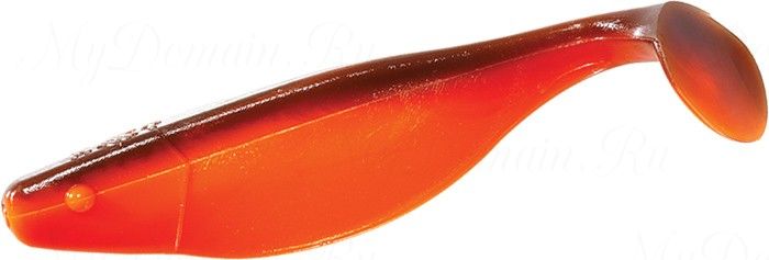 Виброхвост MISTER TWISTER Shad 4 см уп. 10 шт. 198 (оранжевый / черная спинка) фирменная упаковка
