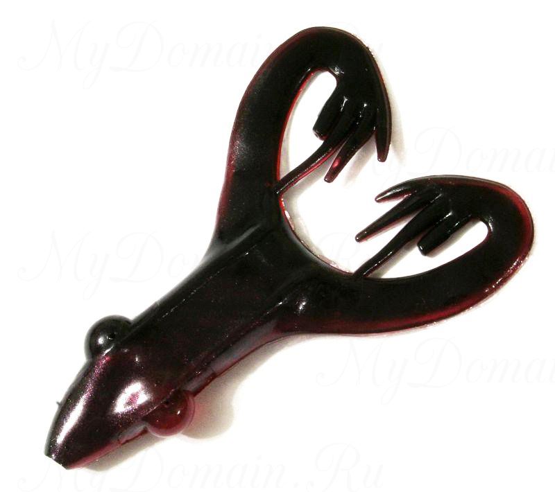 Лягушка MISTER TWISTER Hawg Frog 7 см уп. 8 шт. N39 (черный / красное брюшко) фирменная упаковка