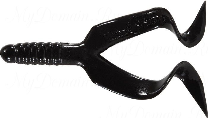 Твистер двухвостый MISTER TWISTER Double Tail 5см уп. 50 шт. 3 (черный)
