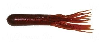 Октопусы MISTER TWISTER FAT Tube 10 см уп. 8 шт. 20RS (моторное масло с красными блесками) фирменная упаковка