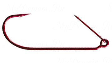 Офсетный крючок MISTER TWISTER незацепляйка Keeper worm hook Red № 1/0 уп. 10 шт. (красный)