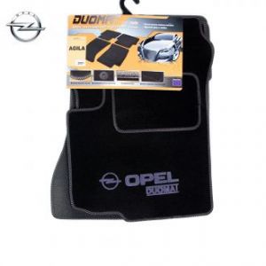 Коврики текстильные для Opel Agila B в салон автомобиля Doumat (Польша) - 4 шт | Автоковрики ворсовые (велюровые) в машину Опель Агила Б - черные