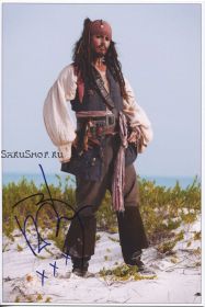 Автограф: Джонни Депп. Пираты Карибского моря