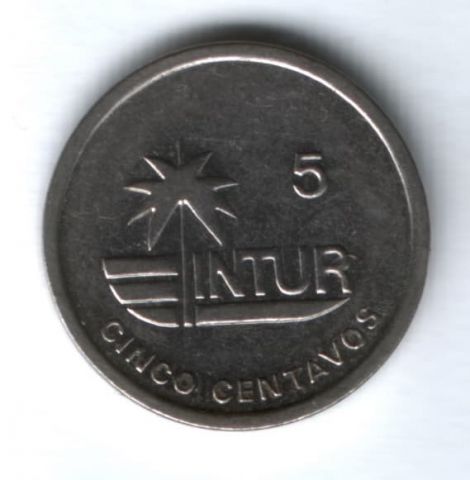 5 сентаво 1989 г. Куба, Intur