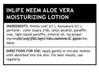 Увлажняющий лосьон для лица и тела Ниим и Алоэ Вера Инлайф | INLIFE Natural Neem Aloe Vera Moisturizing Lotion