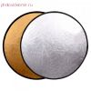Круглый рефлектор (отражатель) ф80 см, серебристый/золотистый