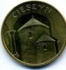 Замок Цешин монета 2 злотых 2005