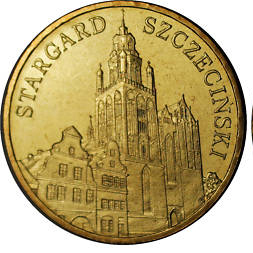 Замок Старгард Щециньски монета 2 злотых 2007