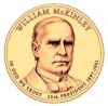25-й президент США Уильям Маккинли 1 доллар США 2013 Монетный двор на выбор