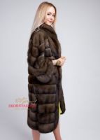 Модная шуба из баргузинского темного соболя купить от бренда фото отзывы модели фасоны