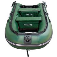 Лодка HDX надувная, модель CARBON 370 , цвет зелёный-камуфляж, (дерев. пол) P/L