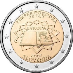 50-летие подписания Римского договора 2 евро Словения 2007