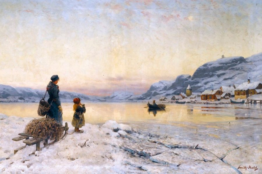 Смит-Халд, Фритхоф - Норвежский зимний день у фьорда