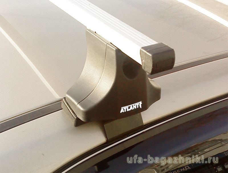 Багажник на крышу Hyundai Accent, Атлант, прямоугольные дуги