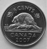 Бобр 5 центов Канада 2007