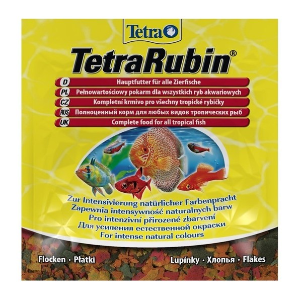 Корм Tetra Rubin Flocken хлопья 12гр для рыб для усиления насыщенности окраса