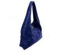 Синяя замшевая сумка