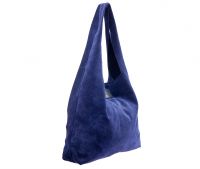 Синяя замшевая сумка